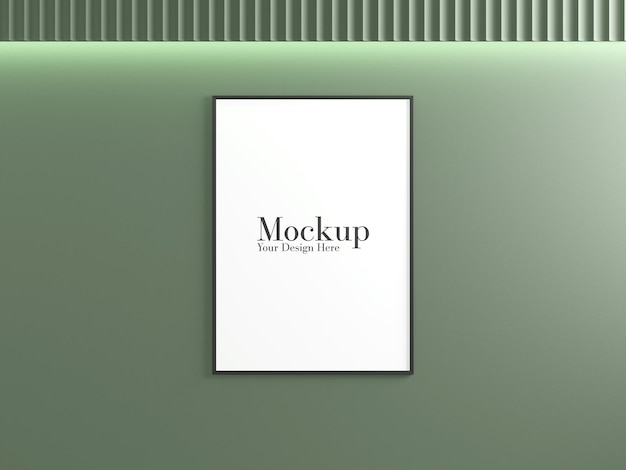 Foto frame mockup op de muur