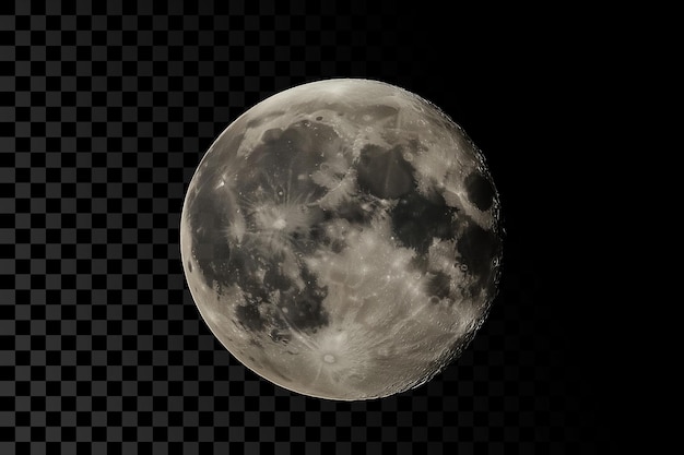 Foto van de volle maan op een doorzichtige achtergrond
