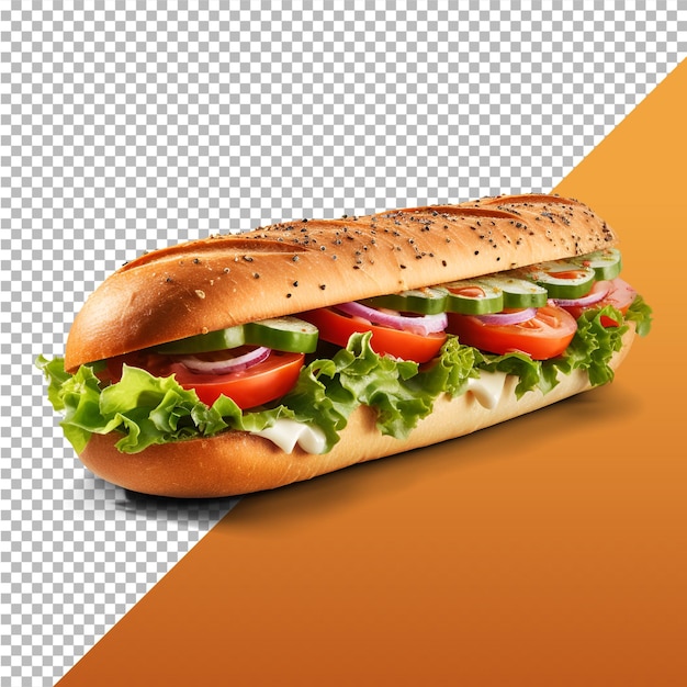 PSD foto van gezonde sandwich met sla en tomaat