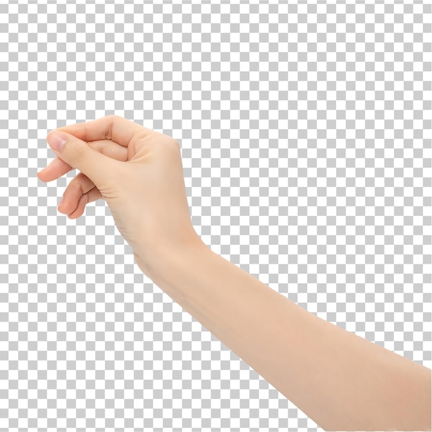 Foto vrouwelijke hand geïsoleerd op een witte achtergrond