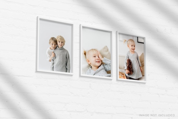 Fotolijst op de muur mockup