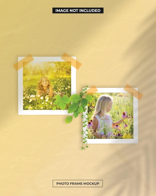 fotolijst polaroid mockup