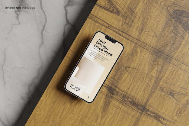 PSD fotorealistische smartphone-mockup om uw ontwerp aan klanten te presenteren