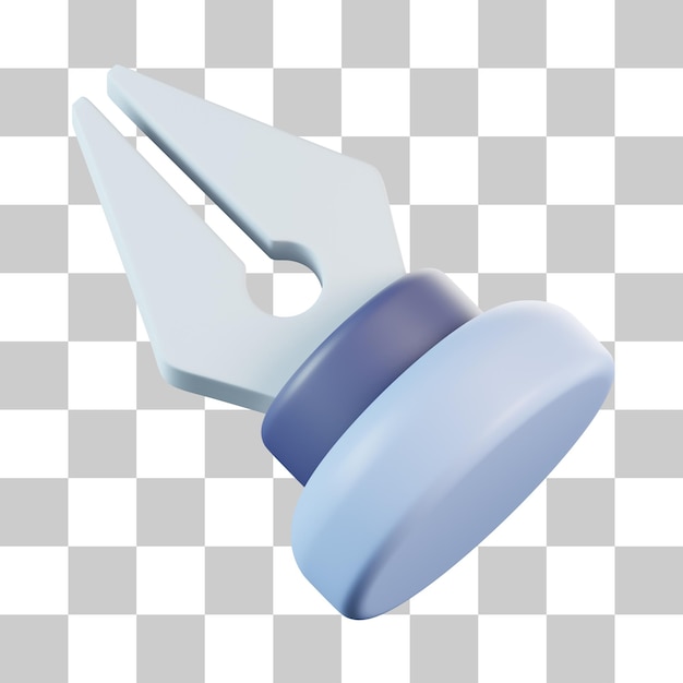 PSD fountain pen nib 3d icon