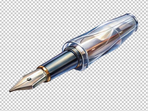 Penna stilografica e penna a sfera lucida