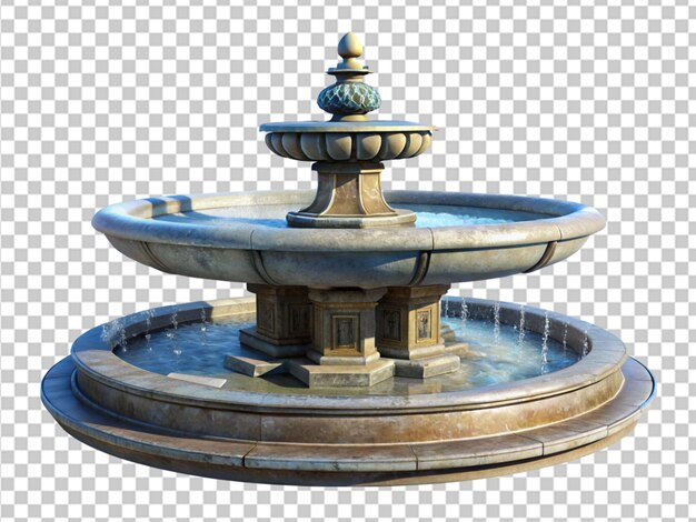 PSD fountain with water splash