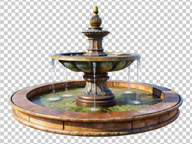 PSD fountain with water splash