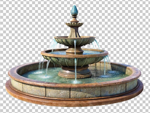 PSD fountain with water splash