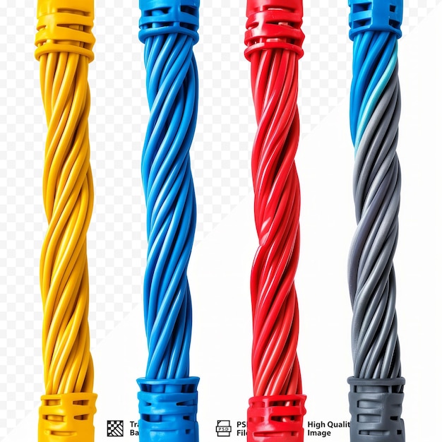 PSD quattro colori un cavo elettrico