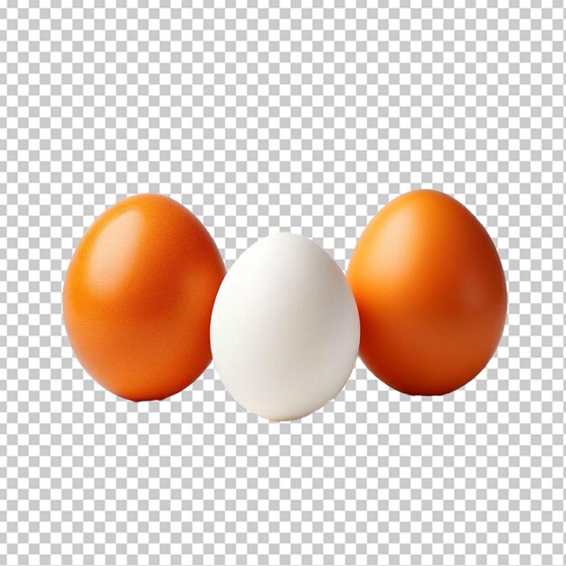 PSD four eggs in all the possible different colors