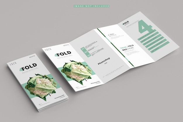 Four-Fold Brochure Mockup