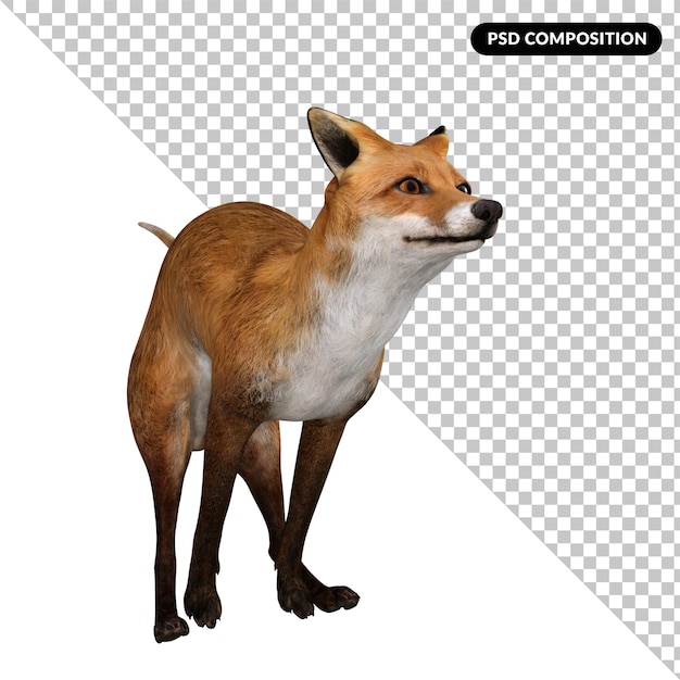 PSD fox dierlijk karakter