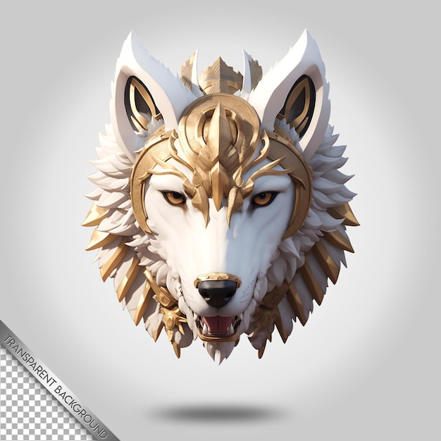 Fox head logo mascot with transparent background