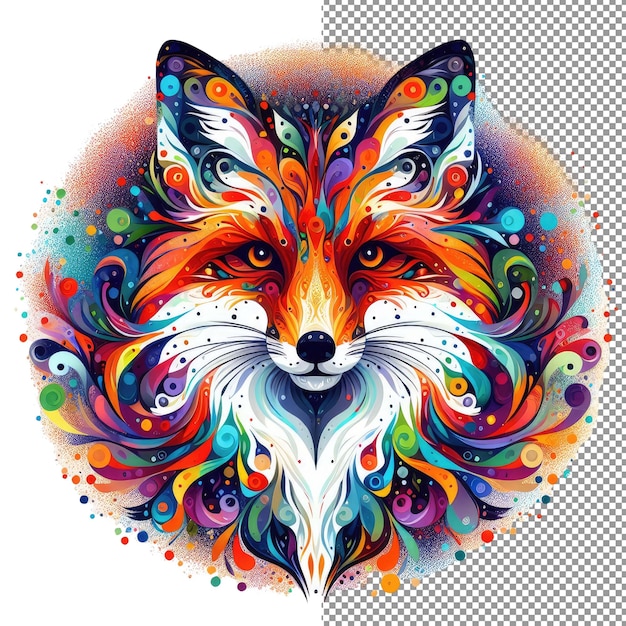 Magic fox highquality png изоляция величественной лисы