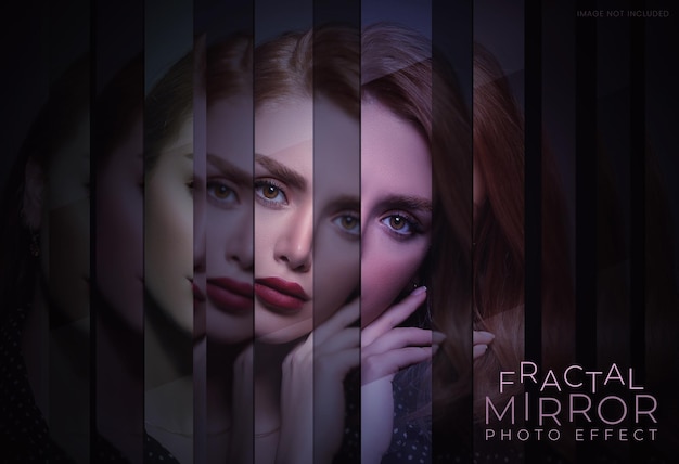 Fractal mirror photo effect