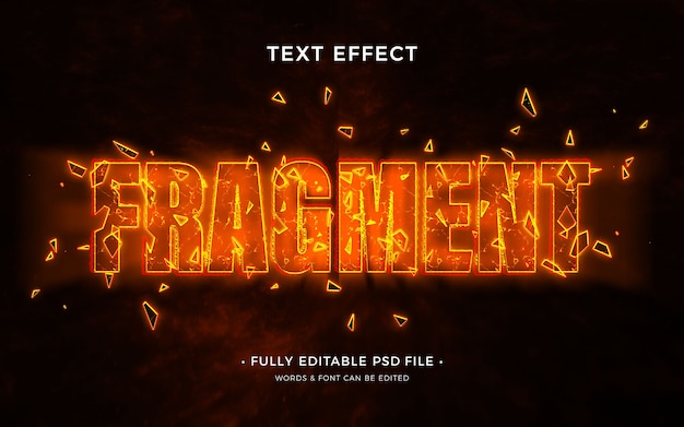 Fragment text effect