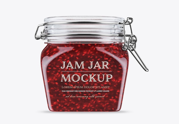 Frambozen jampot mockup