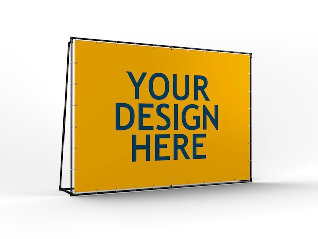 Frame banner mockup