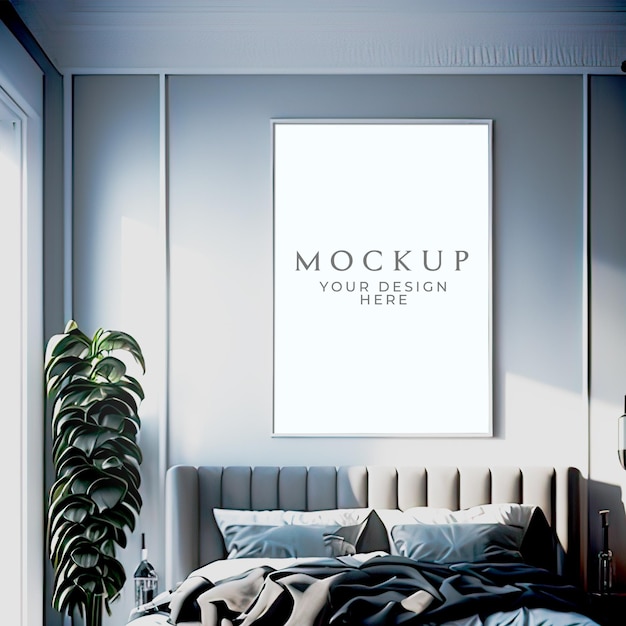 Mockup di tela con cornice