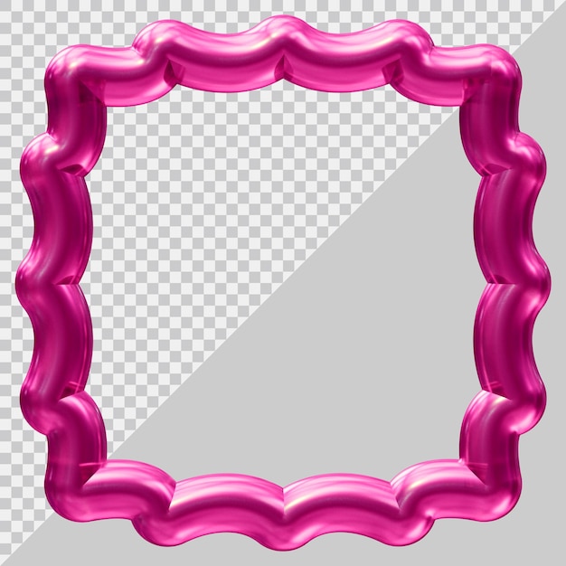 PSD frame design in 3d render