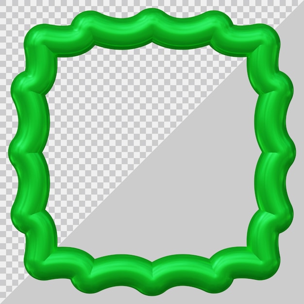 PSD frame design in 3d render