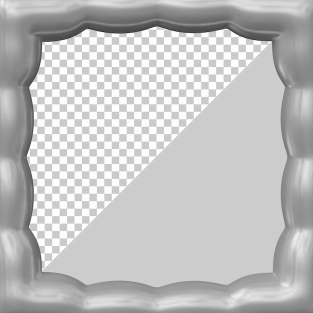 PSD frame design in 3d render