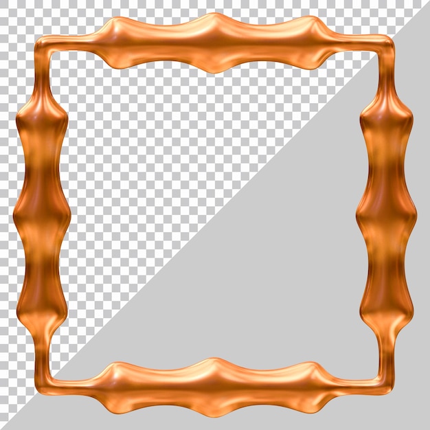 frame design geometric shape in 3d render