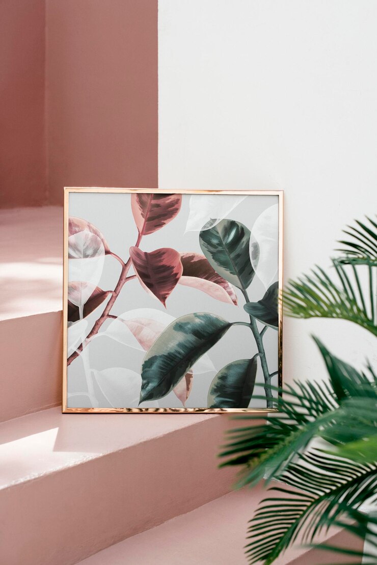 PSD frame editable mockup stairway design psd