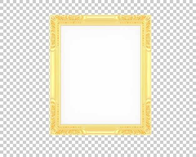 frame isolated on transparent background 3d rendering illustration