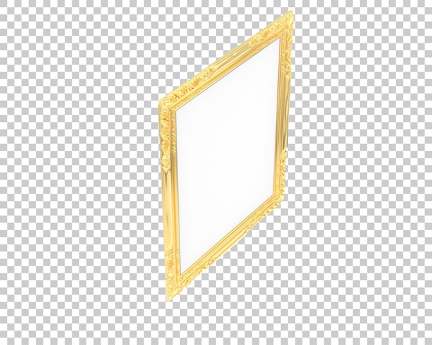 Frame isolated on transparent background 3d rendering illustration