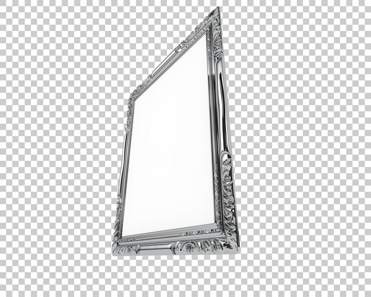 PSD frame isolated on transparent background 3d rendering illustration