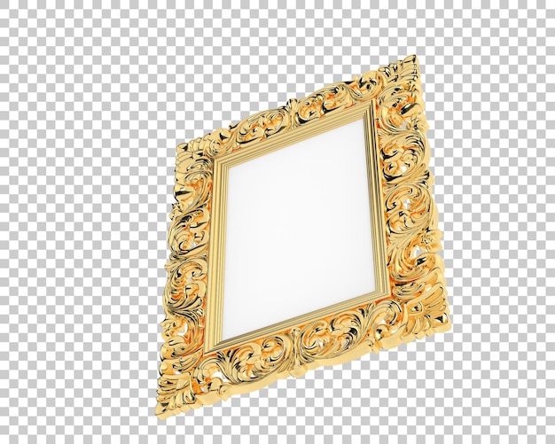 frame isolated on transparent background 3d rendering illustration