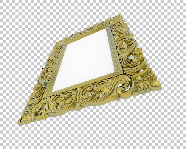 frame isolated on transparent background 3d rendering illustration
