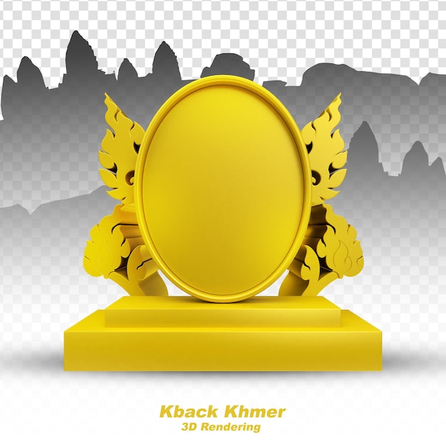 Рамка Кбах Кхмер Дизайн 3D Визуализация