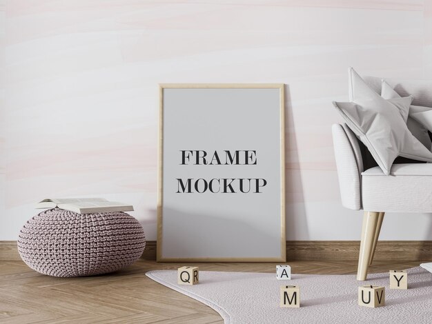 Frame met lege achtergrondontwerp mockup