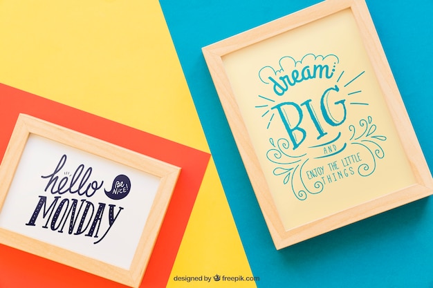frame mock ups