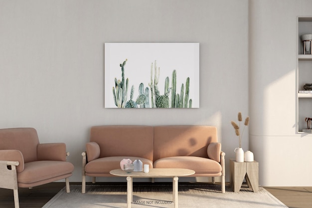 frame mockup design in 3d