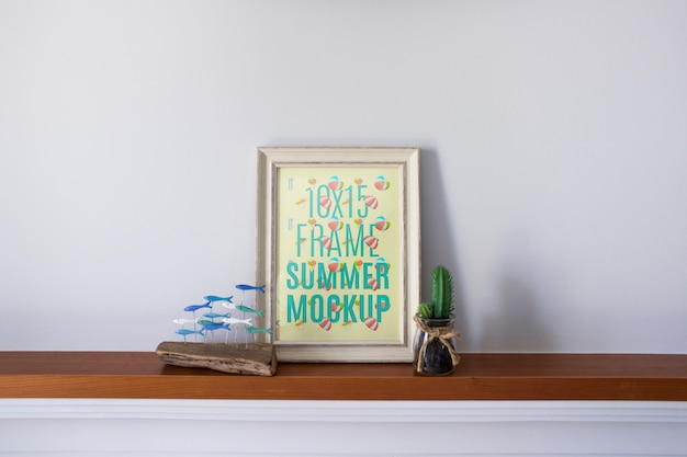 Frame mockup at home