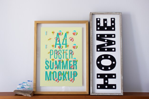 frame mockup at home