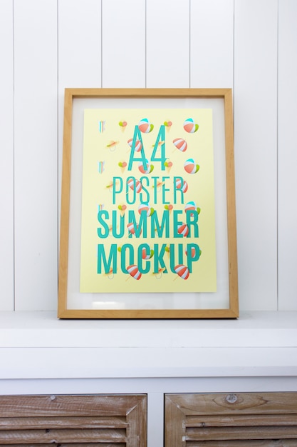 frame mockup at home