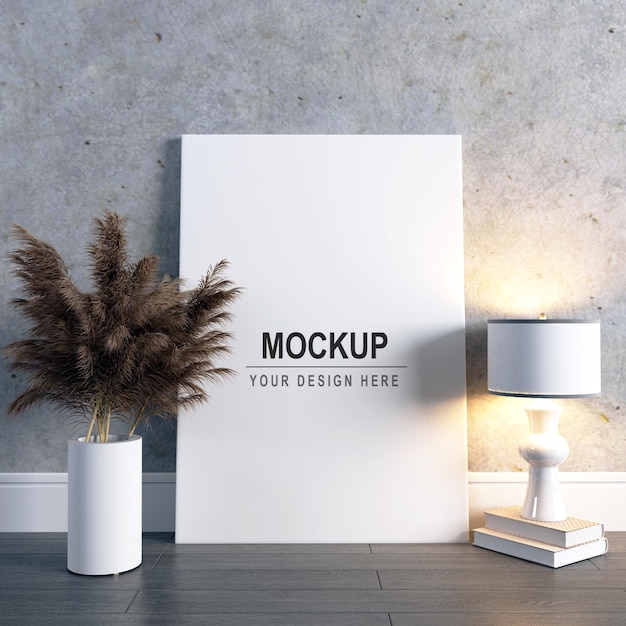 Frame mockup-ontwerp in 3D-rendering