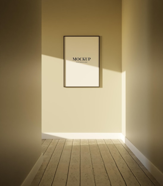 frame mockup shot by tele lens