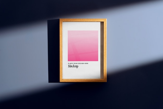 Frame mockup next to a window