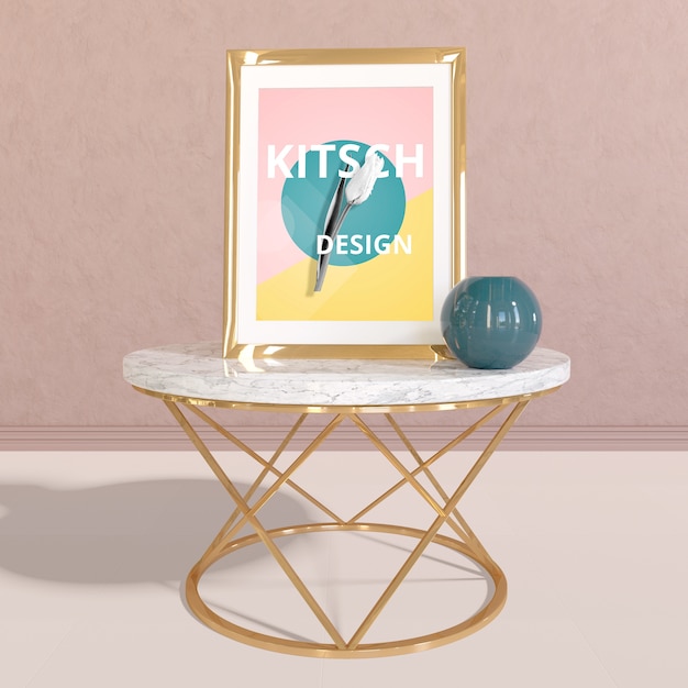 Frame-model met kitsch-concept