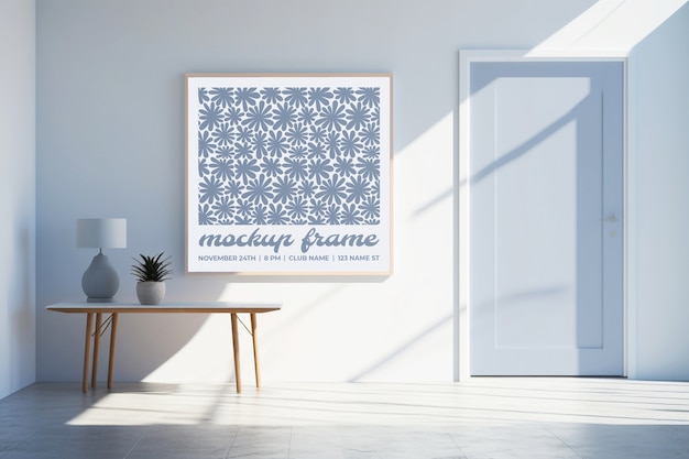 PSD frame near door mockup design