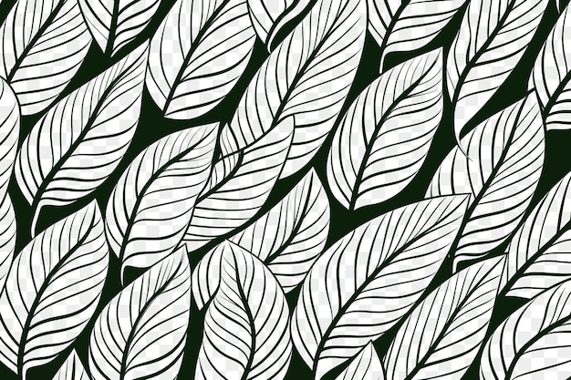 잎의 아트 데코 프레임 배경 검은색과 색 콜 아웃라인 아트 타투 잉크 디자인