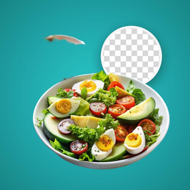 PSD frame of delicious salads