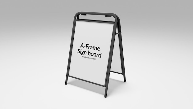 PSD a frame sign board mockup