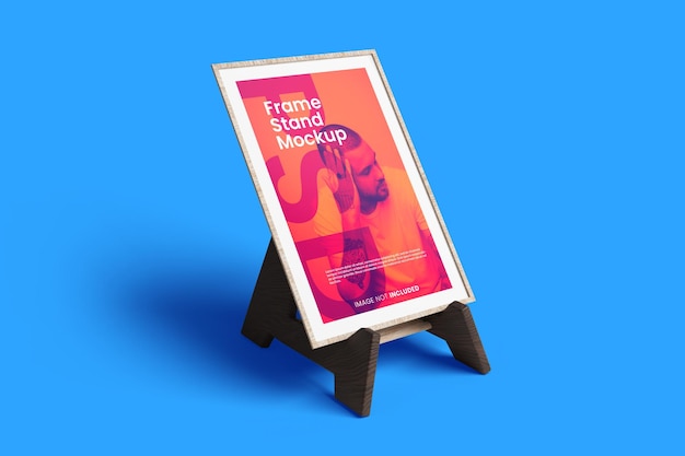 frame stand mockup psd