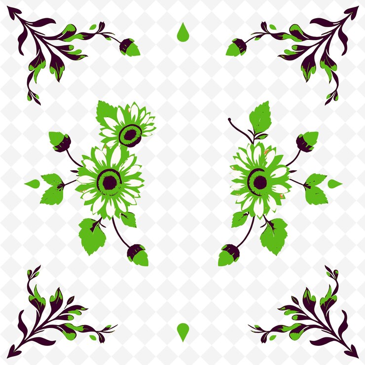 PSD frame vector with charming sunflowers leaves acorns s png inspired thanksgiving decoration design